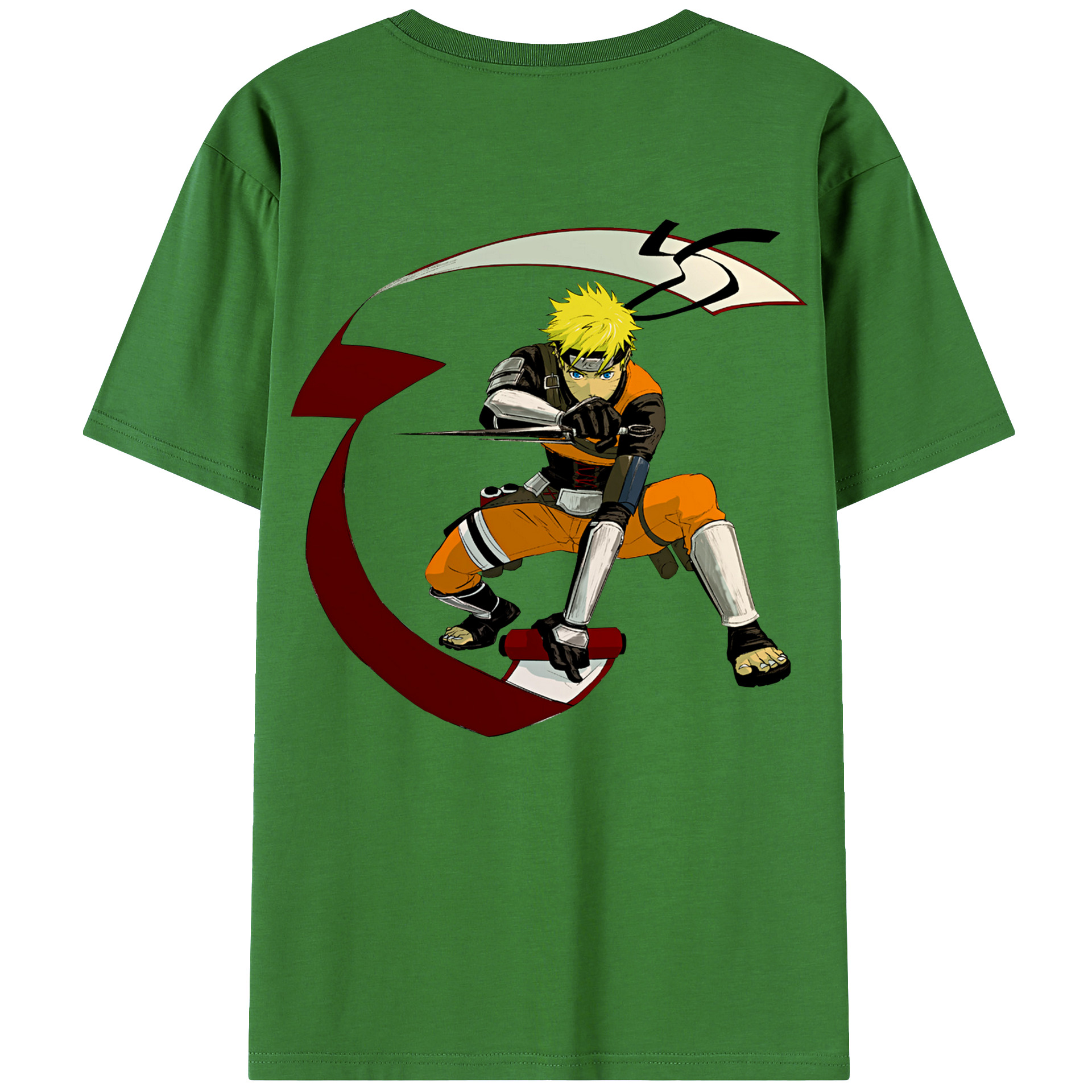 （画像用） NARUTO -ナルト- うずまき ナルト Uzumaki Naruto レディース半袖Tシャツ(バックプリント)